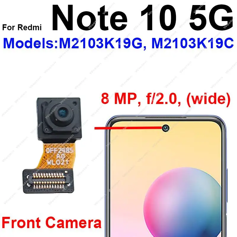 Redmi Mi 10i 5g Front Camera Front Rear Main Camera For Xiaomi