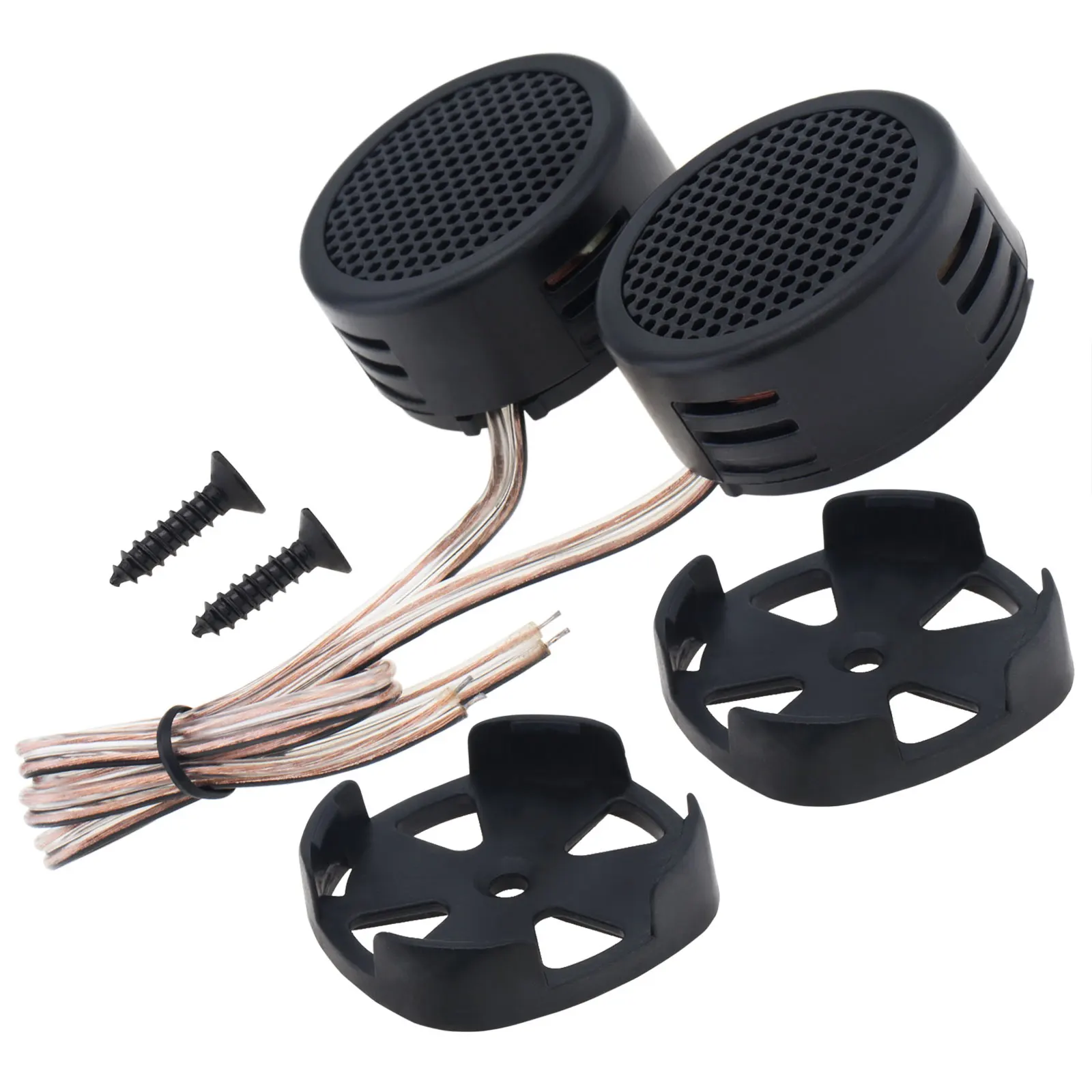 2pcs 500W Mini Car Dome Tweeter Speakers Universal 12V Metal + Plastic High Efficiency Music Loud Speaker for Car Audio System dome tweeter speakers