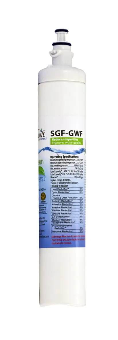 

Replacement Water Filter for GE GWF RPWF WSG-4 PFE29P - 2 Pack