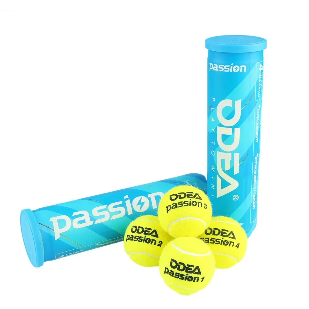 ODEA Tennis Balls Durable Competition Player Practice Ball Wool Cloth Rubber Liner Female Male Beginners Training Tennis 2/3/4 b