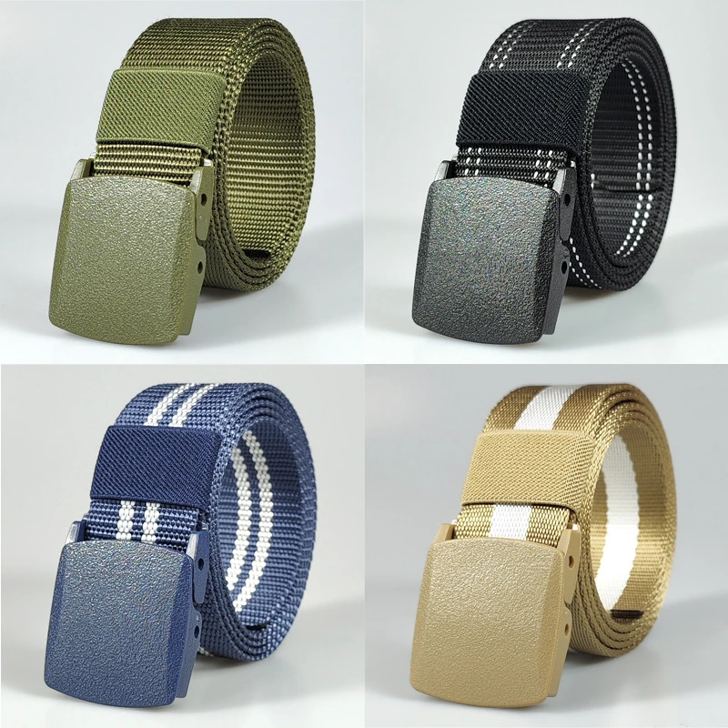 Men's Non Metallic Plastic Buckle Belt Outdoor Full Matching Belt