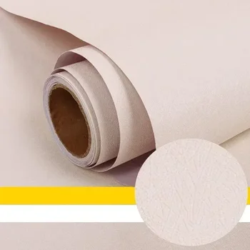 สีทึบ Self-Adhesive Macaron วอลเปเปอร์เฟอร์นิเจอร์ตู้สติกเกอร์ตกแต่งห้องนอนฟิล์มไวนิล DIY ห้องนั่งเล่นตกแต่งบ้าน 25