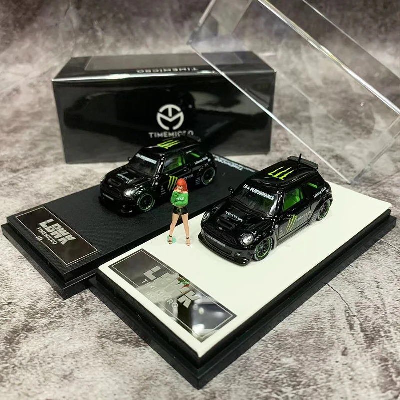 

Time Micro 1:64 Model Car Mini Cooper Wide Body Alloy Die-Cast Vehicle Collection - Black Classical Edision