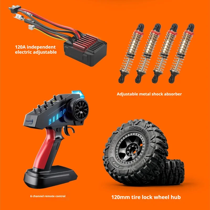 MNRC MN222 1/10 4WD RC Climbing Car RTR Full Scale Remote Controlled Car Crawler Truck Off Road Car Toys Vehicle Gift For Boys 2