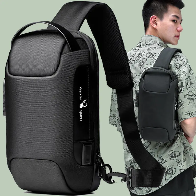 

Man Chest Pack High-capacity Waterproof Multi-function Password Function Single Shoulder Bag For Male