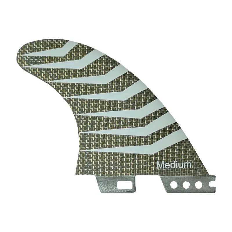 NEW FUTURE M Surfboard Fins-Ultralight Golden Carbon &Epoxy Resin Composite Composite Release System/Corrosion-Resistant Fin surfboard fin