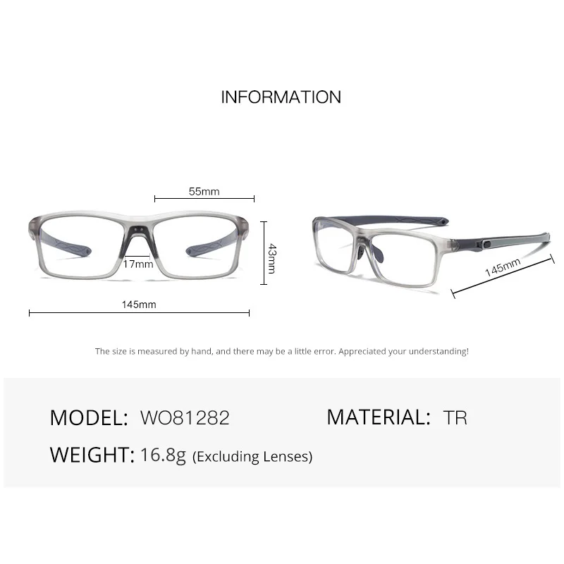 TR90 Sports Glasses Frame Men 0 Diopters Blue Light Blocking Radiation Protection Spectacles Women Anti-slip Eyewear eyeglasses frames eyeglass frames