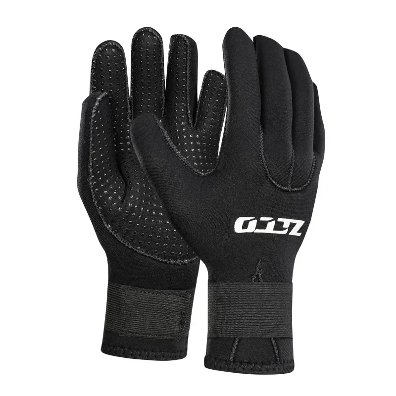 ZCCO 3mm swimming and diving gloves, anti-skid, wear-resistant fishing and diving gloves, warm and cold-proof diving suit gloves cashmere gloves winter warm five finger mittens touchable men outdoors skiing cycling motorcycle cold proof fingering gloves