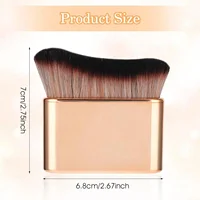 Brosse autobronzante Brosse de maquillage pour le corps douce Brosse autobronzante portable Brosse pour le visage autobronzante pour le maquillage du corps et des jambes (or rose) 2