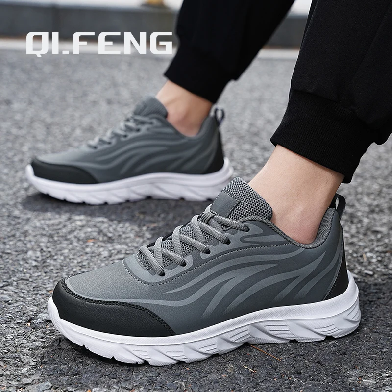 2025 Fashion Summer And Autumn Mens Sneaker Men Sneakers Hiking Shoes Sneaker Mens Size 11 Solid Color Lace Casual Sneaker Shoes Men Flat Bottom Comforta
