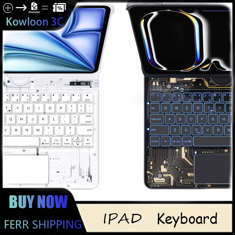 IPAD Keyboard Mute Bluetooth Ipad Pro Portable Transparent