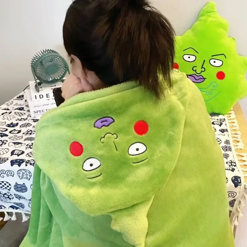 Dimple Blanket Plaid Mobu Saiko Hyaku Cute Women Pajamas Mob Psycho 100 Anime Cosplay Custom Adult Blanket Gown Comfy Homewear 5