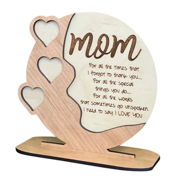 Custom Shape Wooden-Acrylic Ornament Father and Daughter Gift