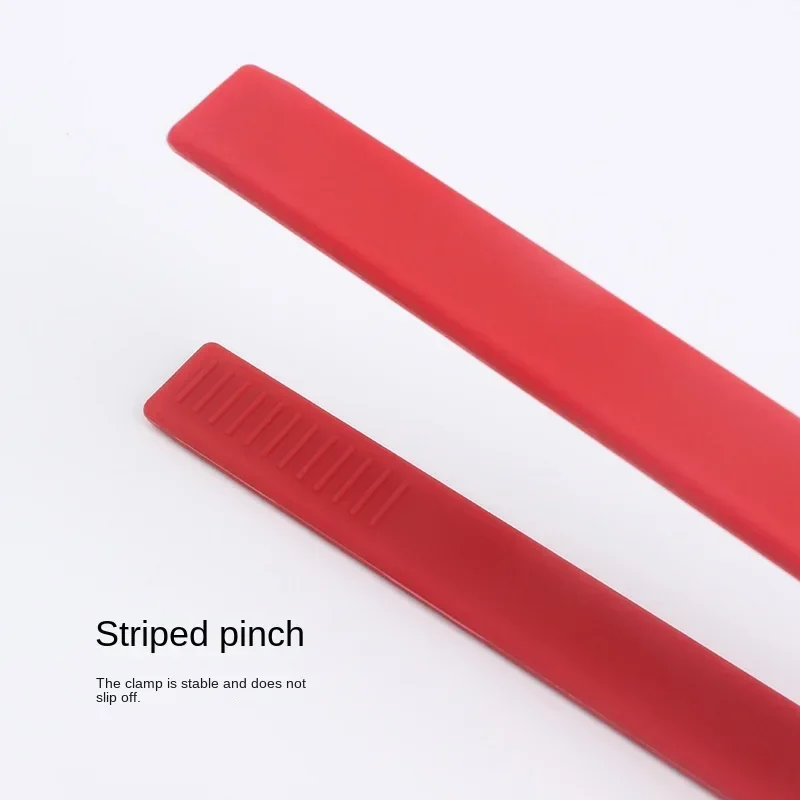 Silicone Food Pan Clips Kitchens Accessories Kitchen Clip Non-slip Cooking Tongs BBQ Salad Tools Gadgets Dining Bar Home Garden