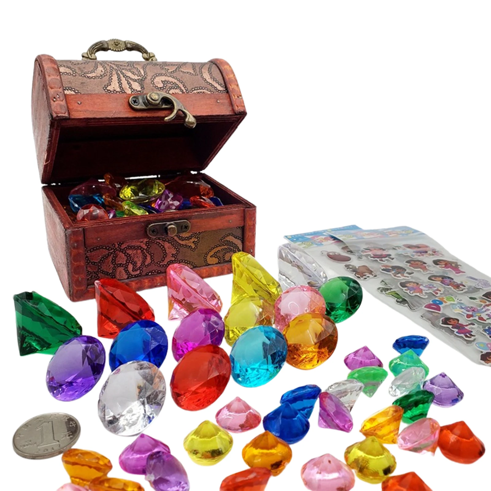 Plastic Jewels Small Arts Craft, Treasure Stones Children