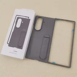 Premium Sensory Standing Foldable Phone Case with Anti - Fall Protection for Z Fold8 UItra (Dark Grey)