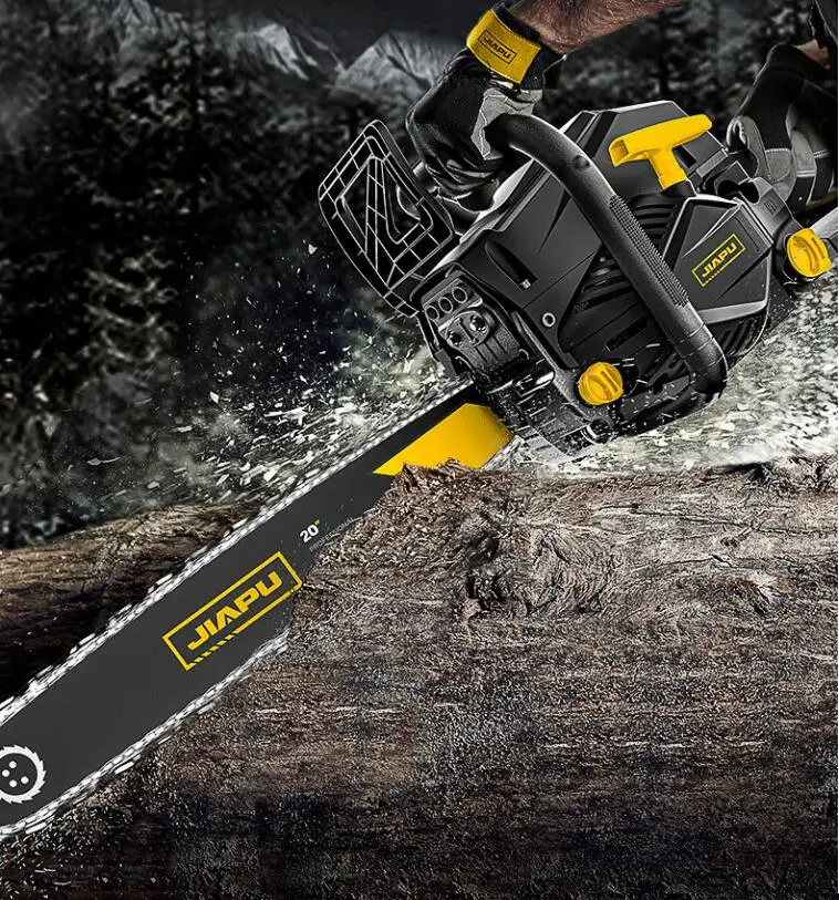1280W Chain Saw Gas oline Logging Saw High-power Chainsaw Arboriculture Cutting
