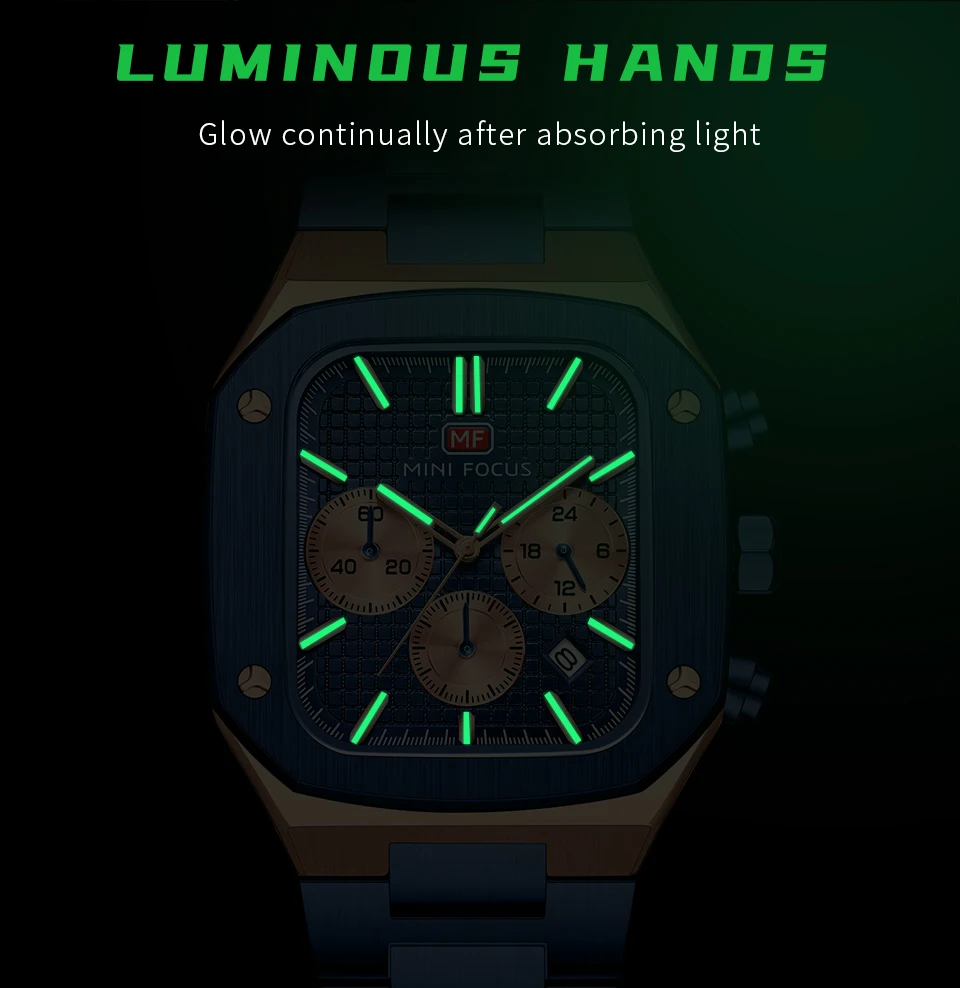 MINI FOCUS Quartz Watch for Men Waterproof_voghion.com