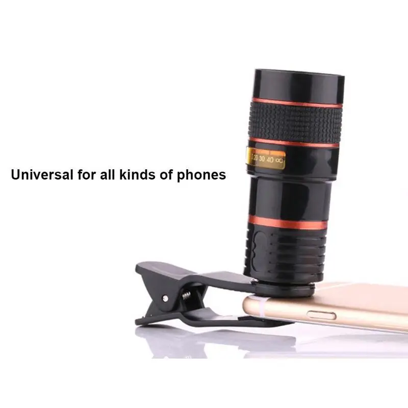 1 Pcs 12x Portable Mini High Magnification Monocular Telescope Long Lens Universal for Digital Camera & Mobile Phones 3