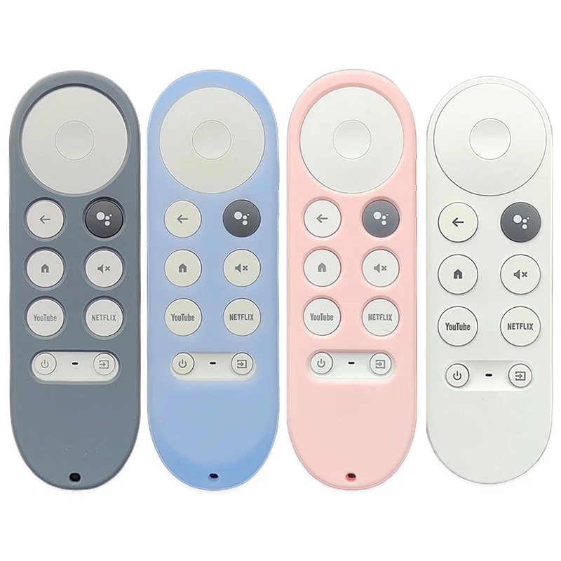 Silicone remote case Silicone remote cover Silicone remote sleeve Remote controller cover Silicone case protector Soft Silicone Case For Google Chromecast 4k Snow Remote Protective Cover Shell Non-slip For Chromecast Smart TV Remote