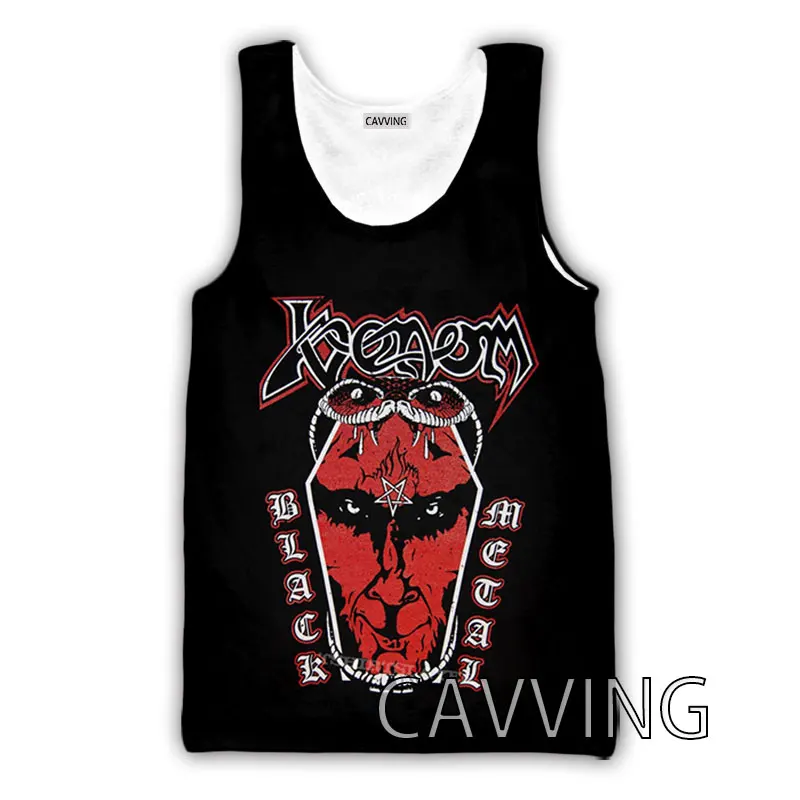 CAVVING 3D Printed Venom Band Tank Tops Harajuku Vest Summer
