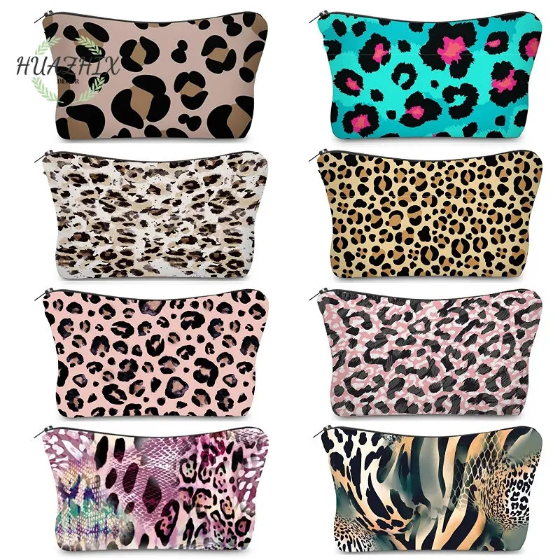 

Leopard Colorful Cosmetic Bag for Practical Women Product Accessories Makeup Storage Organizer Toiletry Kit Travel Essentials