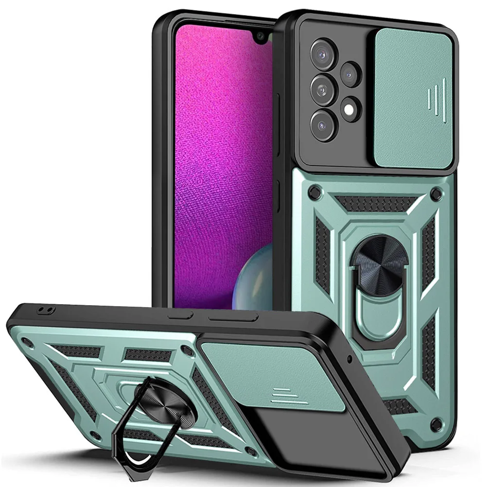 Custodia per obiettivo fotocamera scorrevole per OPPO Reno 8T 8 7 A98 A58 A57 A55 Realme 10 Pro C55 C33 Paraurti Armatura Cover_voghion.com