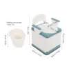 Bedside Commode Strong Load Bearing Anti Slip Bottom Space Saving Adults Folding Portable Toilet with Arms for Home for Elderly 6