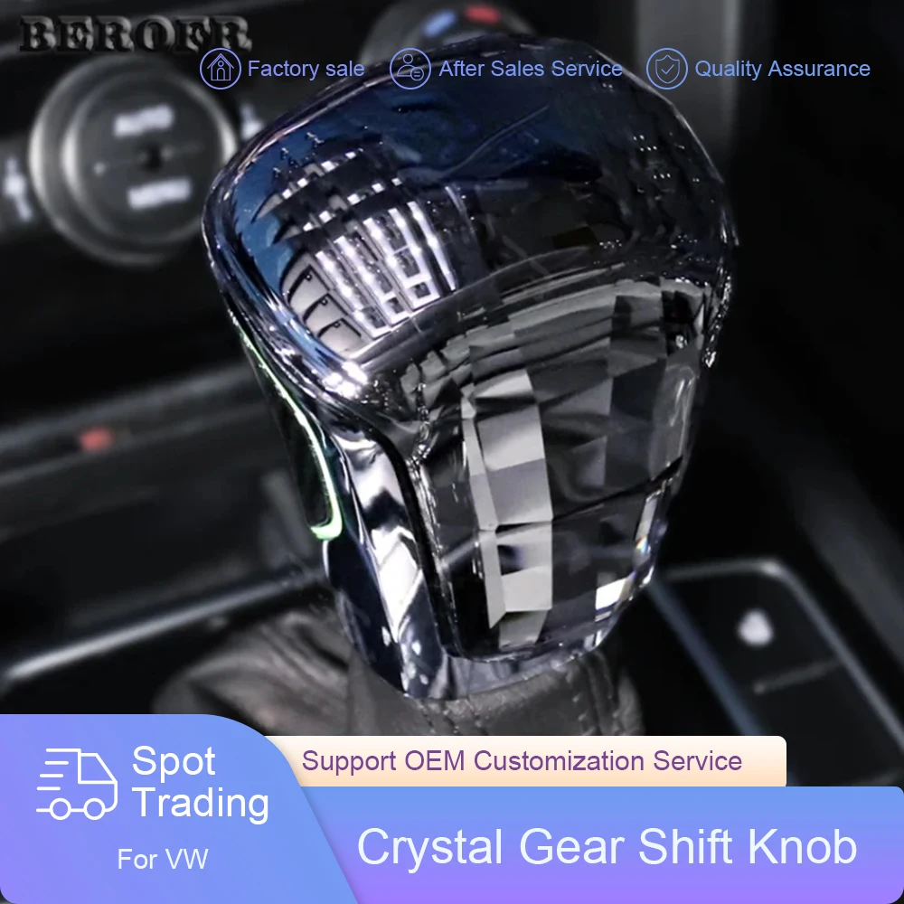 

Car Crystal ABS Gear Electronic Shift Knob for VW LAVIDA Passat Santana Lamando POLO Tharu Tiguan L Touareg Touan PHIDEON