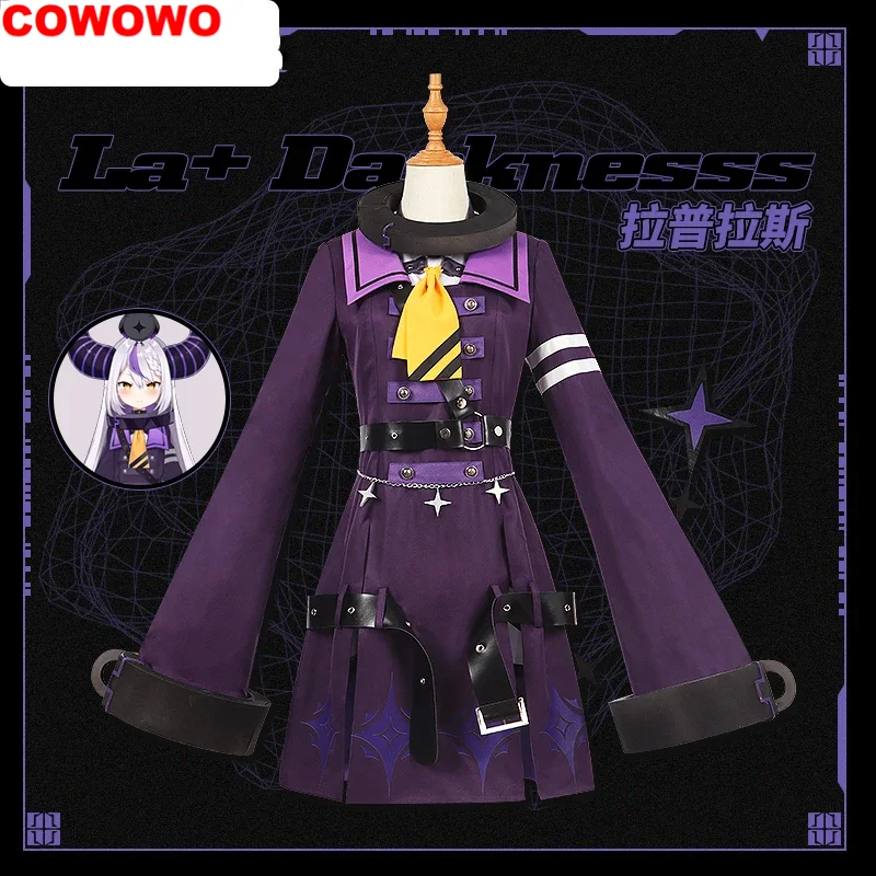 

COWOWO аниме Vtuber Hololive La + Darknesss, костюм для косплея, костюм на Хэллоуин