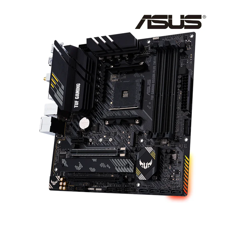 ASUS TUF GAMING B550M PLUS (WI-FI) New Micro-ATX B550M AMD B550 DDR4 4800(OC) MHz 128G M.2 SATA USB 3.2 데스크탑 소켓 AM4 CPU
