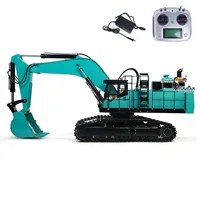 RC Metal Hydraulic Heavy Excavator 1/8 Scale PC1250 Huge Construction Vehicle Remote Control Digger Painted Lights RC Toys Model 2