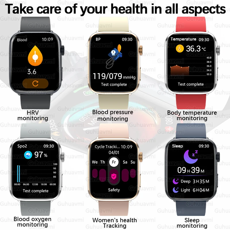 2025 New Health Smart Watch Women NFC BT Call Heart Rate Blood Pressure Health Monitor Watches IP68 Waterproof Sports Smartwatch 5