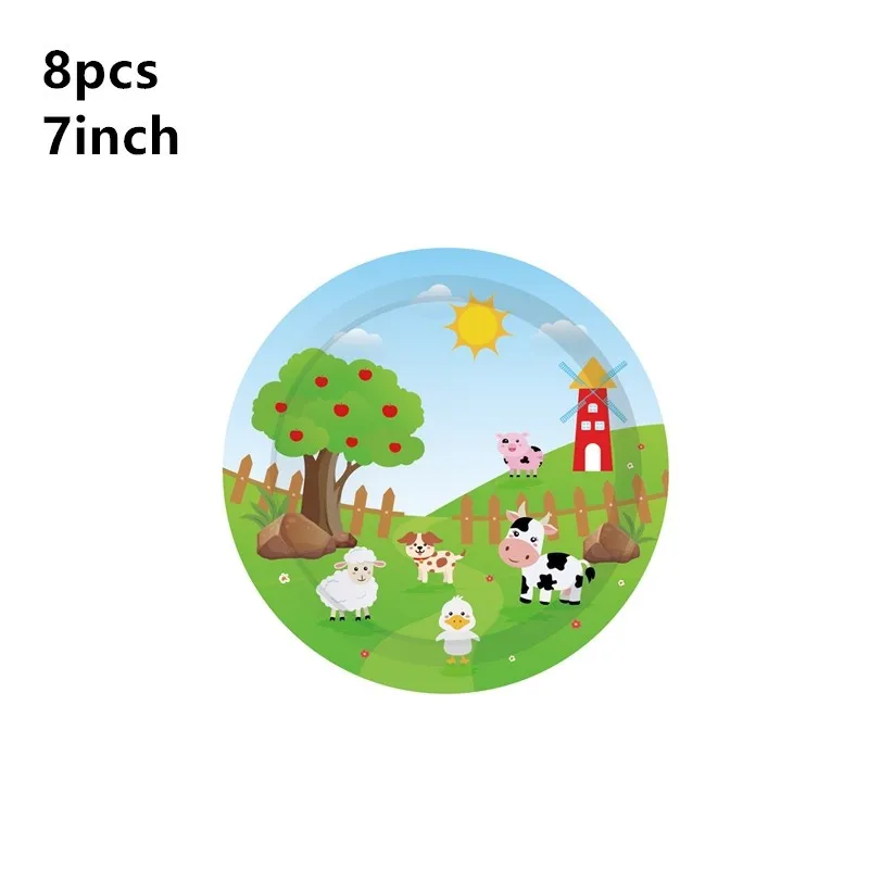 8pcs 7inch Plate