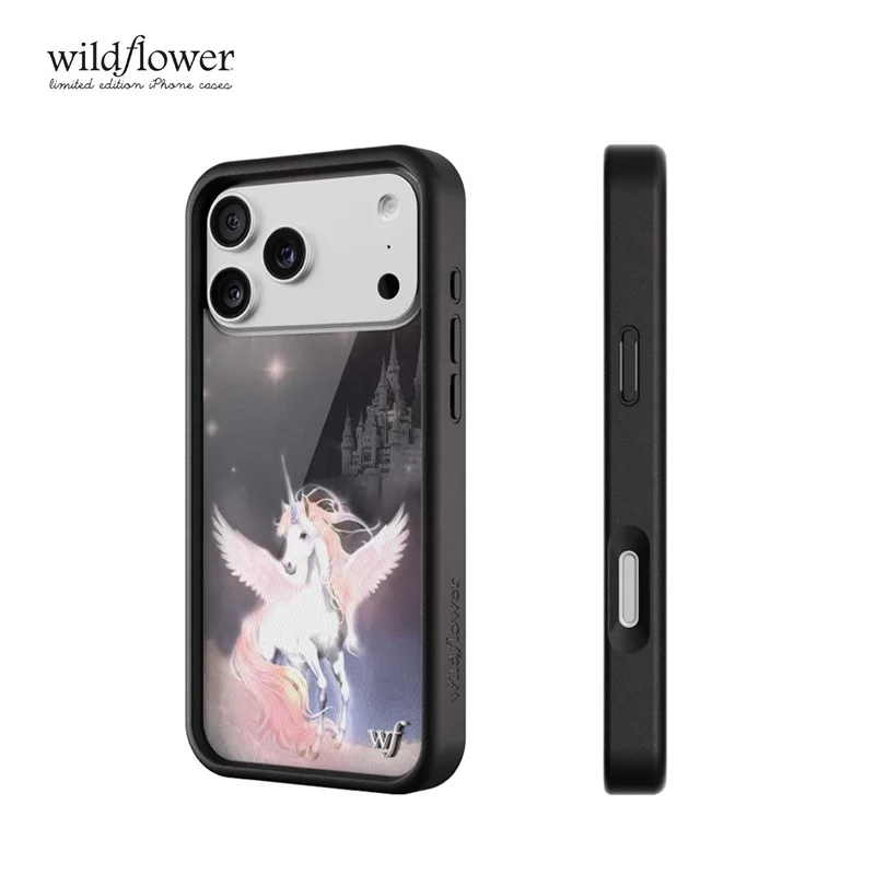 Wildflower ins Mazzy Joya Phone Case for iPhone 17 16 15 14 13 12 Pro Max Plus WF Fashion Unicorn horse shockproof Back Cover 5