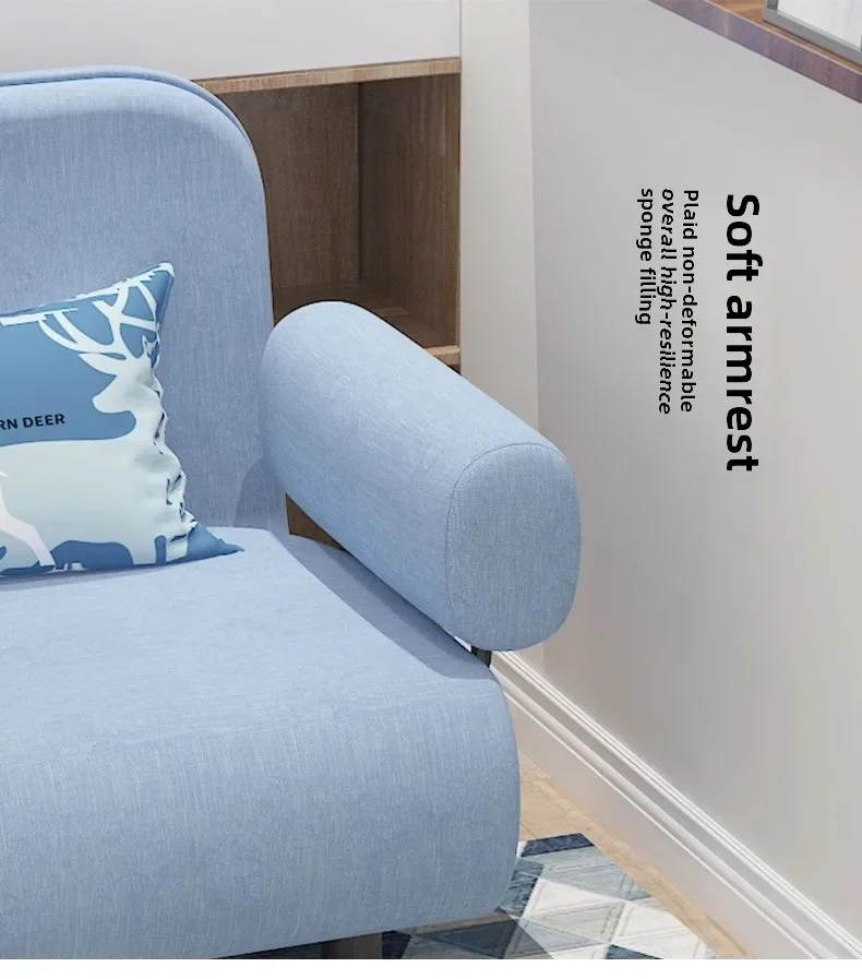 Folding Sofa Bed Dual-purpose Leisure Internet Celebrity Nap Simple Small Apartment Multi-functional Simple Bed Sofa Foldable