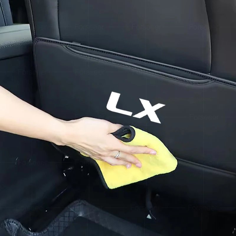 Auto Accessories 2PCS Car Seat Back Anti Kick Cover PU Leather Protector Mat Car Styling For Lexus LX LX450 LX470 LX570 LX600