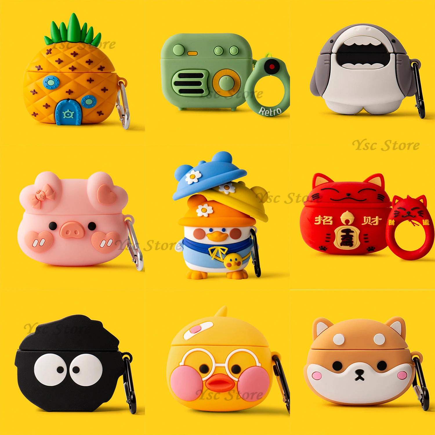 

3D мультяшный чехол для наушников Huawei Freebuds 4i, силиконовый чехол с симпатичной уткой для Huawei Freebuds 4i, аксессуары для наушников