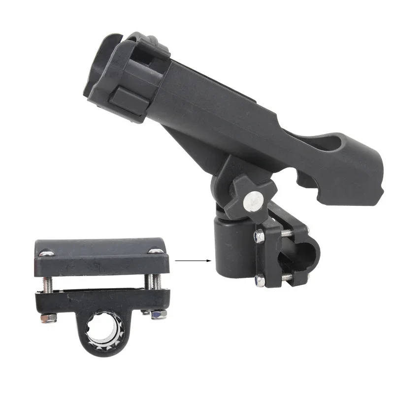 Kayak Plastic Adjustable Boat Fishing Rod Rack Holder Bracket Pole Support Fixer Fix Tool Rotatable Mount Marine Accessories