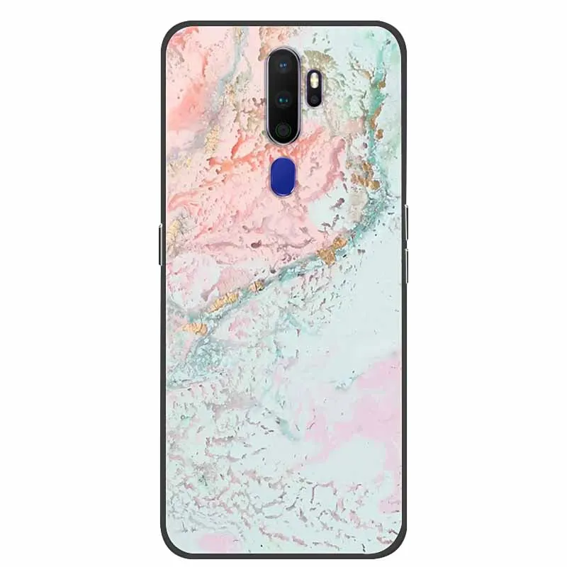 Elegant Marble Soft TPU Silicone Phone Case - Stylish Bumper Cover with Cat Design