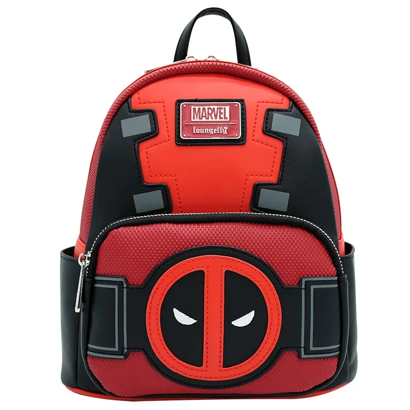 MINISO Disney Loungefly New Deadpool School Bag Avengers Children's Backpack Travel Backpack Men's and Women's School Bag