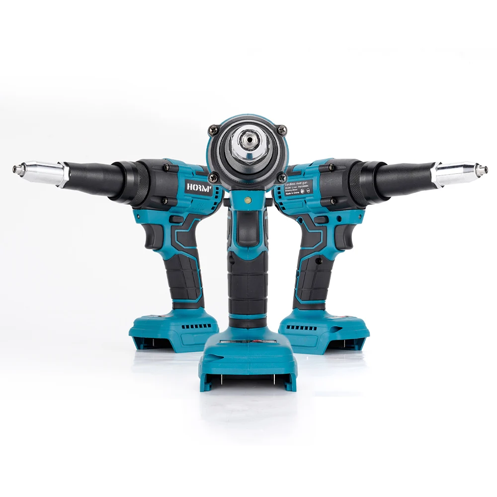 Rivet gun rivet nut tool rivet gun set Hormy electric rivet gun brushless wireless rivet nut gun cordless rechargeable auto riveting drill tool for Makita 18V battery