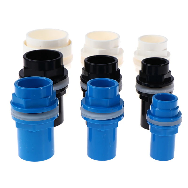 20-50mm PVC Connectors Thicken Fish Tank Pipe Garden Drain Pipe Adapter aquarium tubing connectors