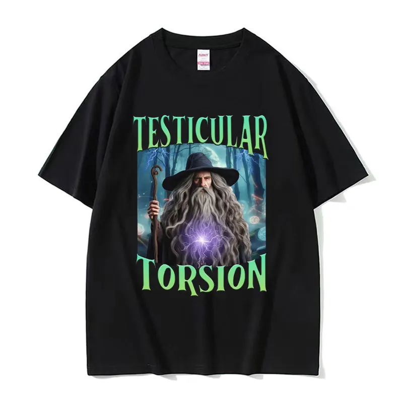 ShadowWizardFunnyTShirtTesticularTorsionMemeGraphicTeeShirtMenWomenRetroGothic