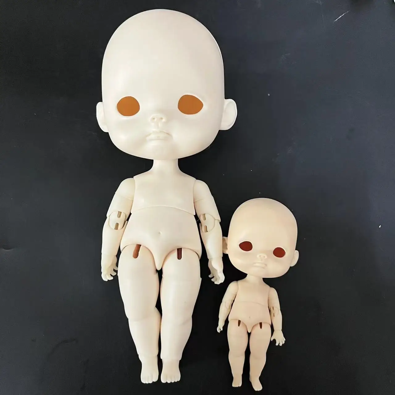 GaoshunDOLL 1/6 + 1/8 형제 인형 2 개, Dianmei Qbaby Diandi Diandian blythe ob24 애니메이션 송진 바디 몰드, DIY 장난감 생일 선물