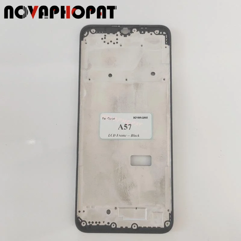 

Novaphopat рамка ЖК-дисплея, передняя крышка корпуса, рамка корпуса для Oppo A57 4G, Передняя фотография