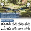 2/4Pcs Bicycle Rearview Mirror 360° Rotation Auxiliary Convex Mirror Handlebar Rearview Mount Cycling Bike Rear View Mirrors 3