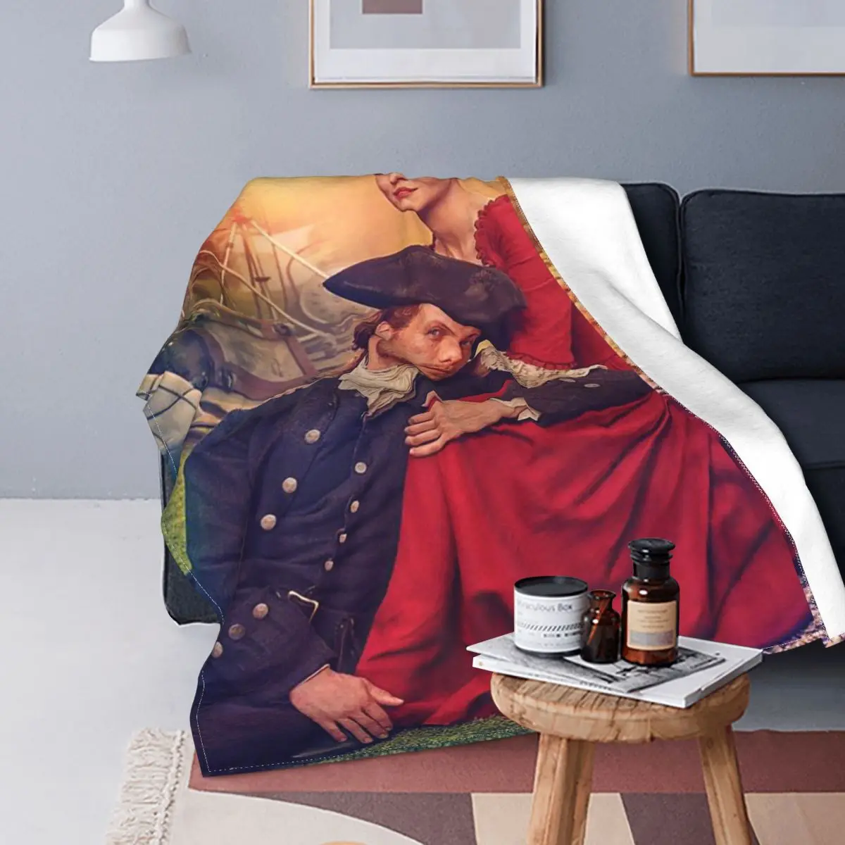 

Outlander Blankets Velvet Spring/Autumn War and Love Tv Multifunction Ultra-Soft Throw Blankets for Sofa Couch Quilt