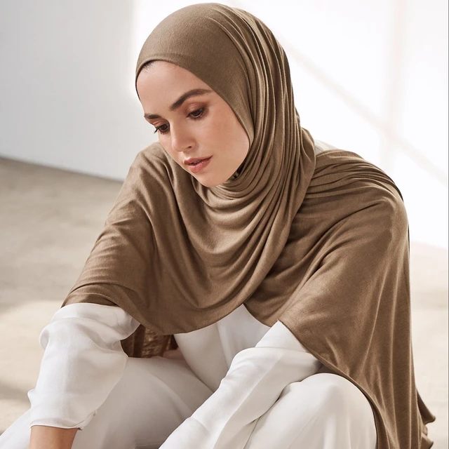 200g Premium Heavy Jersey Hijabs Scarf for Woman Muslim Good