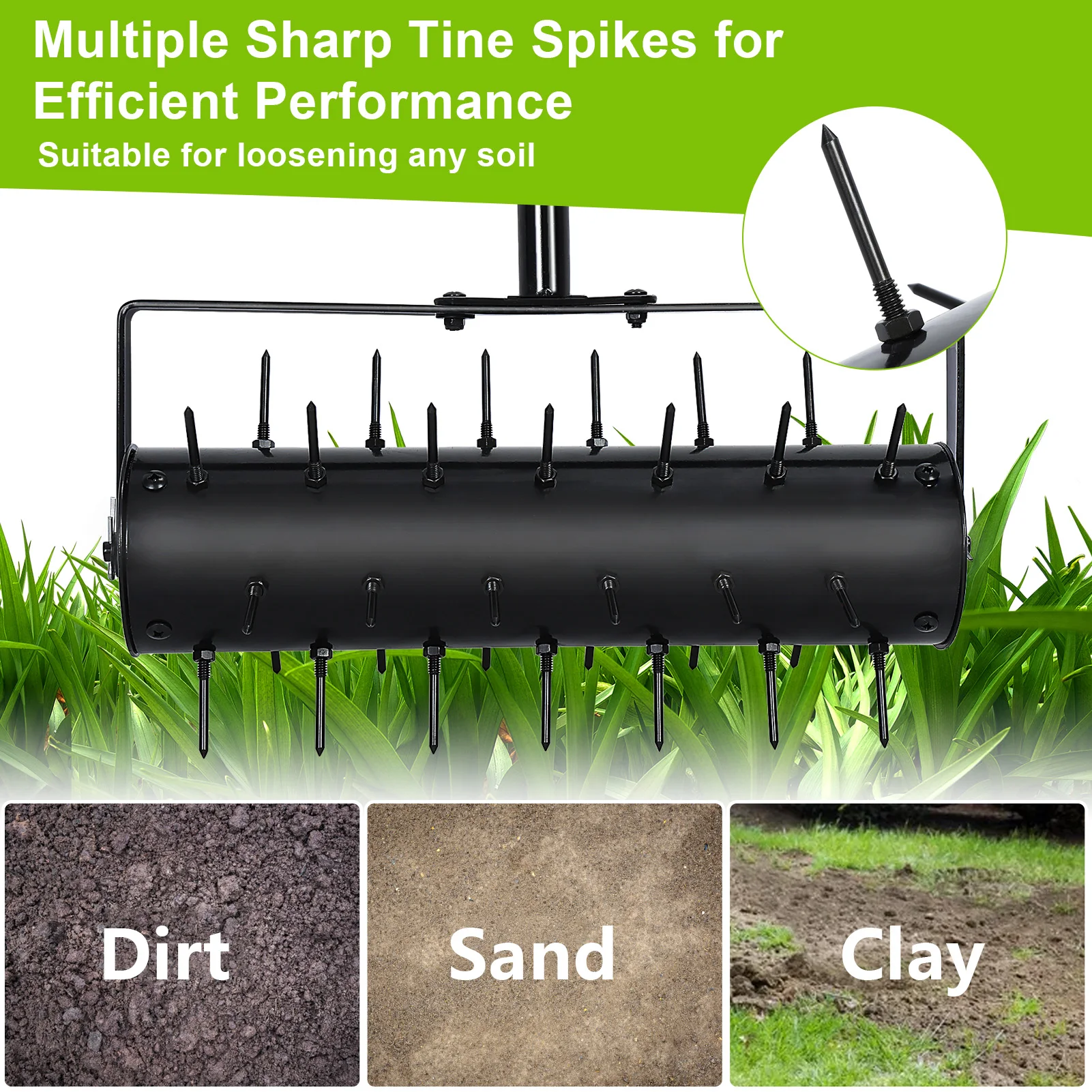 2-in-1 Rotary Cultivator & Soil Aerator 6
